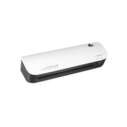 BGAZA Máquina laminadora SL299, tamaño A4, Laminado en Caliente y en frío, de 2 Rodillos con 20 Fundas for Laminado, Cortador de Papel, redondeador de Esquinas para la Oficina, la Escuela
