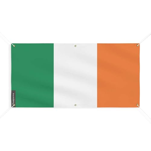 Drapeau de l'Irlande grand format 190x380cm aux finitions soignées