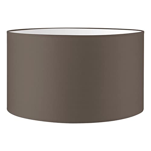 Home Sweet Home Abat-jour en tissu - D.40 x H.22 cm - Taupe - E27 - pour lampadaire & suspension