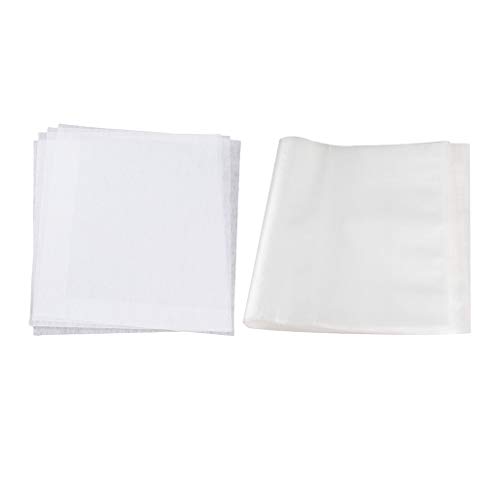 joyMerit 5 peças 25 x 25 cm Estabilizador de bordado solúvel em água Estabilizador de filmes transpa