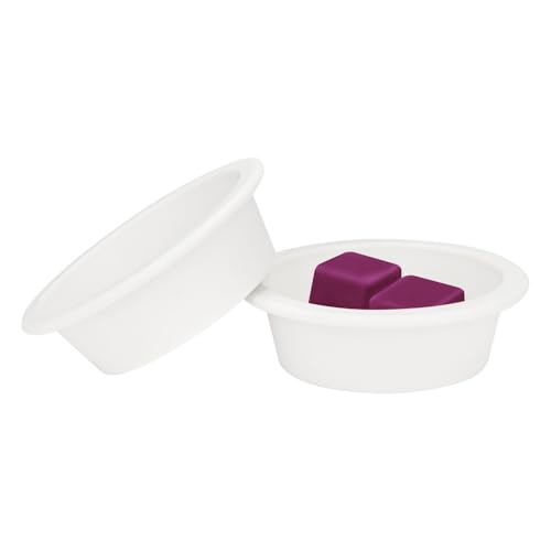 ASAWASA 2 Pcs Reusable Silicone Wax Melt Warmer Liners Leakproof No Mess No Scrape Non-Toxic BPA Free 2.75 in in Bottom DiameterLarge Size 2pcs