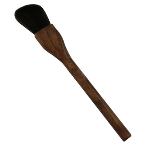 Layboo Foundation Brush, Fluffy Makeup Brush For Loose & Pressed Powder Imitation Goat Hair Makeup Brushes with Black Walnut Wood Brush Handle #6 Cover