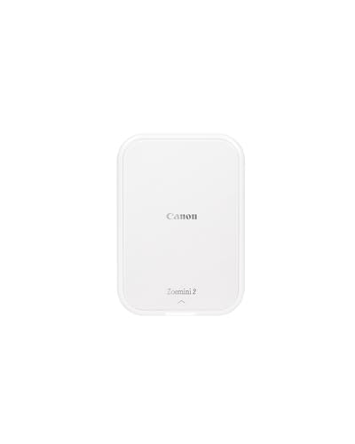 Canon Zoemini 2: Live Big Print Mini - Portable Photo Printer - Compact & Wireless - Instant Smartphone Printer - Bluetooth 5.0 & Type-C Fast Charging - Ideal Travel Printer Pearl White