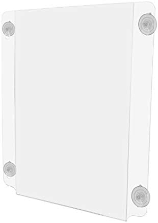 Marketing Holders 12"W x 18"H Sign Holder Directions Window Mount Notices Document Display Double Sided Organizer Indoor Outdoor Suction Cups Advertising Signage Hours of Operation