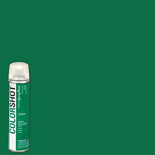 COLORSHOT Gloss Spray Paint Cash (Green) 10 oz. 4 Pack