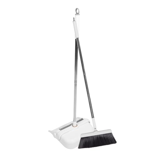 Beavorty Kitchen Dustpan Brush Set Long Handle Floor Broom Easy Storage Indoor Cleaning Tools