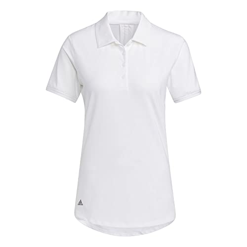 Polo femme adidas Ultimate365 à manches courtes haut de golf respirant blanc