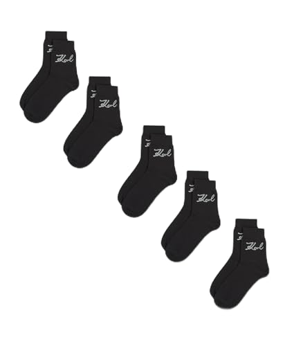 Chaussettes KARL LAGERFELD K/Signature Femme lot de 5 en coton premium