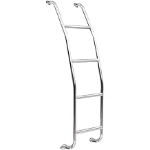 Surco A093 Stainless Steel 4-Step Van Ladder - Compatible with Select Chevrolet, Dodge, Ford, and GMC Full-Size Vans