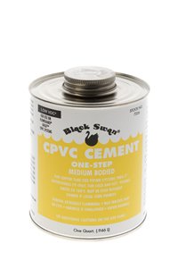 Yellow, Medium Bodied CPVC One Step Cement (Quart)