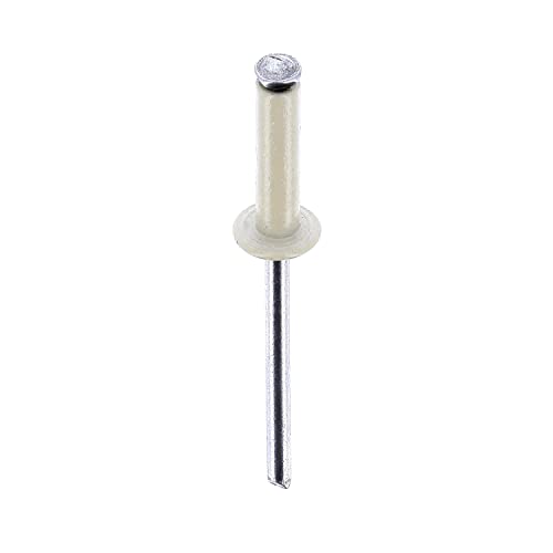 Restagraf 4925 Spreading Rivet, White, 4 to 11 mm x 16 mm, 4 à 11mm x 16mm