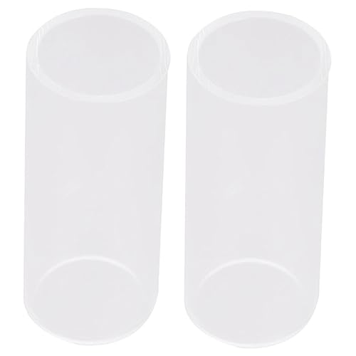 ERINGOGO 2pcs Guitar Guitar Slide Guitar Accessories Bottle Slides Tube And Slide Protector Thumb Musical Slip For Carpet Neck Guitar Ring Medium Slider for Guitar White