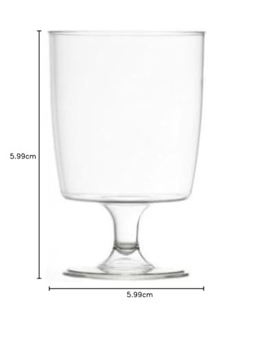 Regalzone 100 Plastic Wine Glasses 230ml - Suitable for Mulled Wine - Image 6