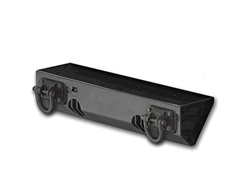 Rugged Ridge XHD Bumper, Front | Modular Stubby w/D-Rings & No Winch Mount, Steel, Textured Black | 11540.11 | Fits 2007-2018 Jeep Wrangler JK