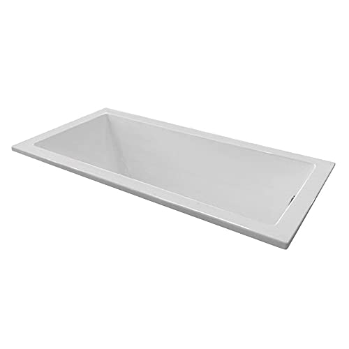 PROSTOCK Acrylic Reversible 60quot; x 36quot; Dropin Soaker Tub White TDS6036