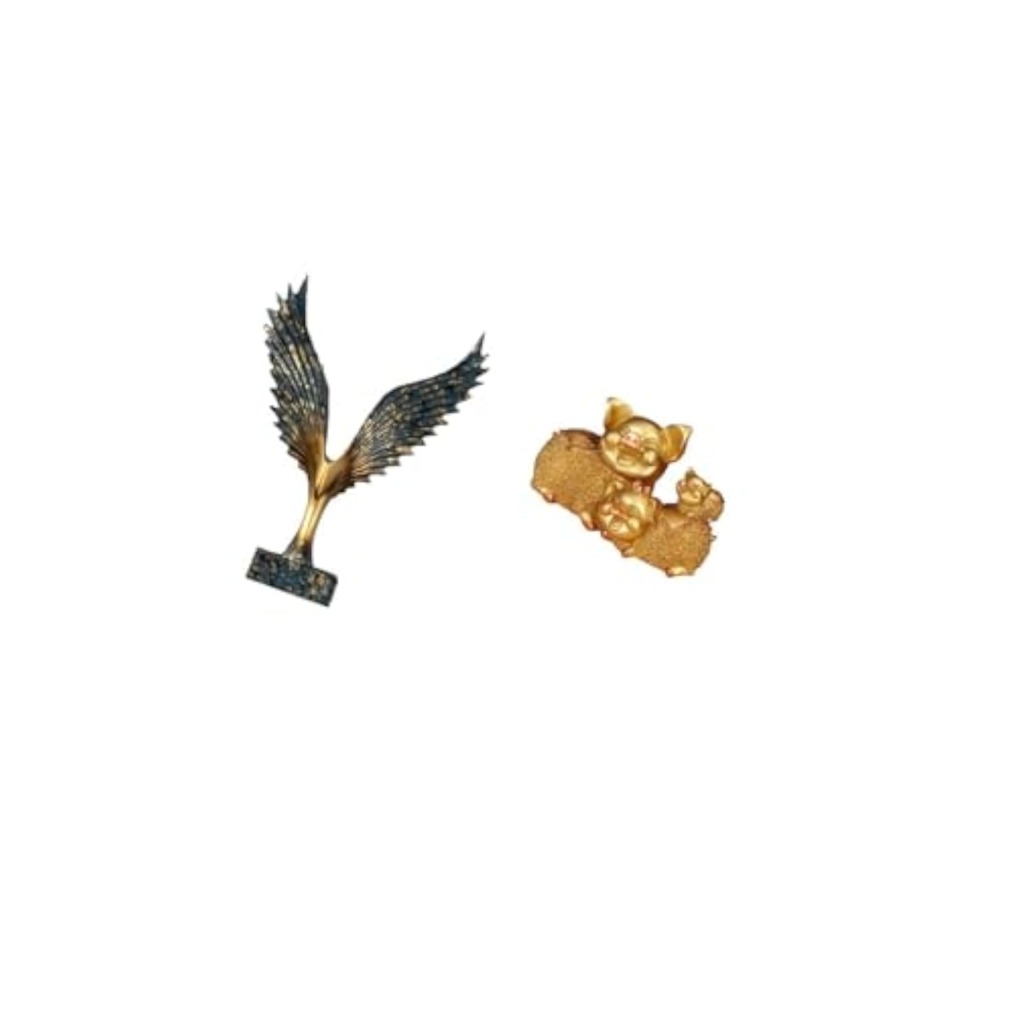 Resin Spreading Wing Pig Statue Decorative Sculpture