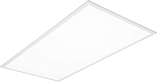 Hyperikon 2x4 Foot LED Backlit Flat Panel, 30W/40W/50W, Recessed Troffer, Color Changing Tunable 3500K/4000K/5000K, Dimmable Light Fixture, DLC, UL Listed, 4 Pack
