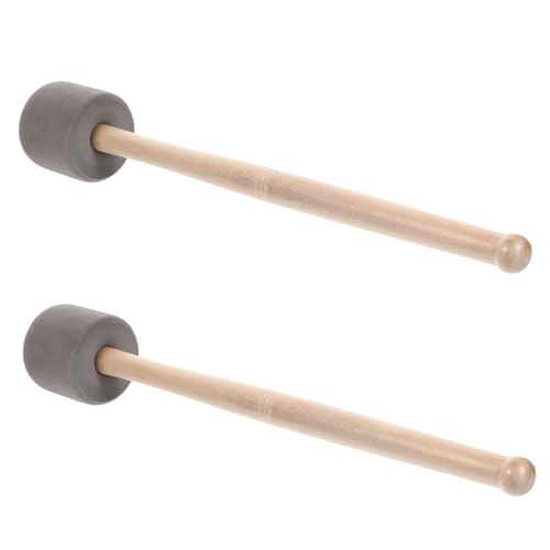 Baquetas para Bombo 2Pcs Mango Madera miniatura 1