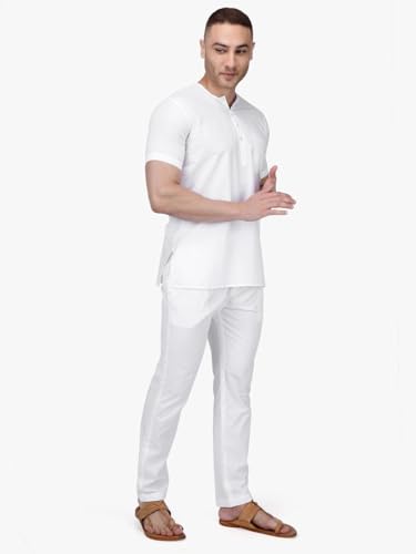 Image of Rajubhai Hargovindas Mens Casual Cotton Straight Kurta