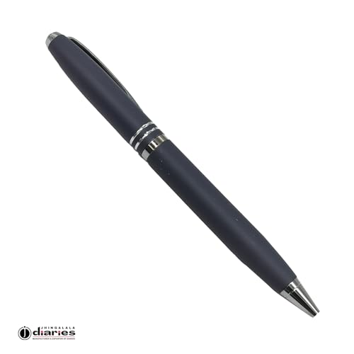 Image of Jhingalala A5 Leather Cover Hardbound Undated Journal Notebook with Pen Combo Gift | 80 GSM Premium Non-Bleeding Paper | Diary with Pen | Ideal Corporate, Diwali & New Year Gift (Grey)