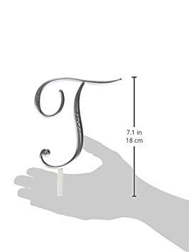 Lillian Rose Rhinestone, Monogram Cake Topper Letter T Silver