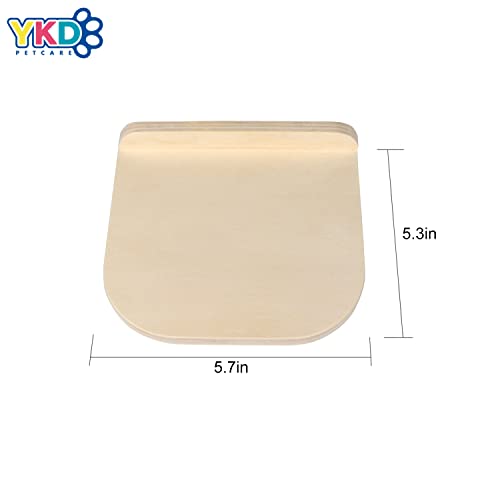 Chinchilla Wooden Platform Set, Chinchilla Cage Platform with Feeding Bowl, Small Animals Cage Accessories for Chinchilla Squirrel Gerbil Suger Glider Hamsters (3Pcs of Small Platform)