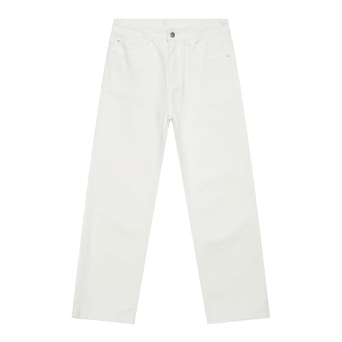 Men's Denim Jeans Straight Leg Korean Style Loose Straight Wide Leg Office Casual Daily Pants for Men2