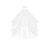 Design élégant pour la mariée : Confectionné avec deux couches de tulle de qualité supérieure et une délicate bordure en ruban, ce voile de mariée apporte une touche d'élégance intemporelle à toute tenue de mariée, sublimant aussi bien les robes traditionnelles que modernes.