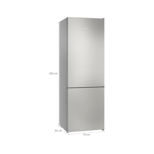 Réfrigérateur combiné Siemens iQ300 KG49NVIDG réfrigérateur congélateur Pose libre 440 Acier inoxydable - vue 7
