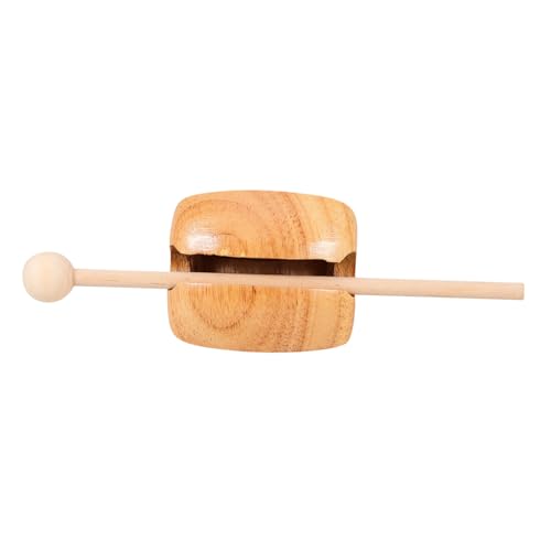 JOINPAYA 1 Set Wooden Percussion for Natural Wood Fish Temple Block Musical Plaything for Development Engaging Educational Music Experience