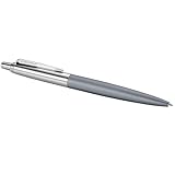 Parker Jotter XL Ballpoint Pen, Alexandra Matte Grey, Chrome Trim, Medium Point, Blue Ink, Gift Box