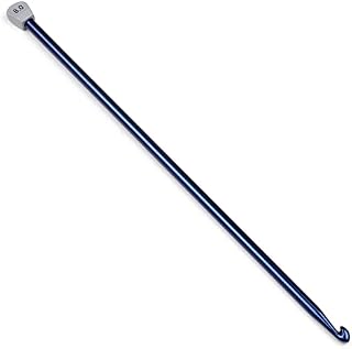 Coopay Tunisian Crochet Hook 8.0mm UK, Long Crochet Hooks for Tunisian, Tunisian Hooks Extra Long 35cm for Beginners, Metal Tunisian Knitting Needles for Tunisian Afghan Crochet Project