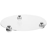 ledmomo モダンアクリルトレイ 多機能収納プレート 属丸脚デスクトップ整理トレイ コンパクト バスルームやドレッサー対応