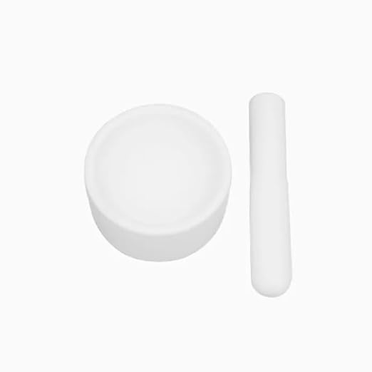 Mortero y mano de mortero PTFE resistente para laboratorio miniatura 7