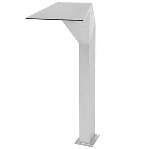 Vidaxl Fuente Para Piscina De Acero Inoxidable 50X30X90Cm Plateada Decoración