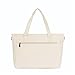 Tote Bag for Women, Lightweight Puffy Tote Bag Quilted Handbag Shoulder Bag for Travel, Work, Gym, Beige