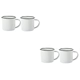 2sets Old Retro Drinking Glass Tins Insulated Water Bottle Weighted Straw Cup Mugs Latte Cups Tin Coffee Mug Insulated Travel Mug Leak Collapsible Bubble Tea Cup Clear White 2pcs*2