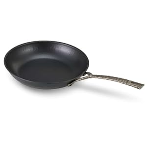 Alva Artist Carbon Steel Frying Pan Skillet – Pre-Seasoned, Durable, Sear Grill Broil Fry, Indoor Outdoor Cooking, Easy to Clean, Oven Safe, Induction, Steel Handle, PFAS Free (11″ Frying Pan)