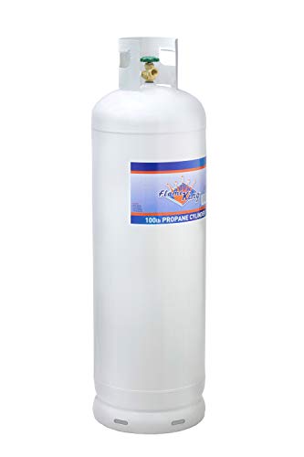 Flame-King-YSN-100-YSN100-100-Pound-Steel-Propane-Tank-Cylinder-with-10-POL-Valve-and-Collar-White