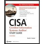 Cisa Study Guide (2nd, 08) by Cannon, David L [Paperback (2008)]