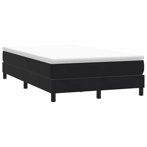 vidaXL Boxspringbett ohne Matratze Schwarz 120x220 cm Samt, Bett, Bettgestell, Doppelbett, Schlafzimmermöbel, Bettrahmen, Samtbett, Polsterbett