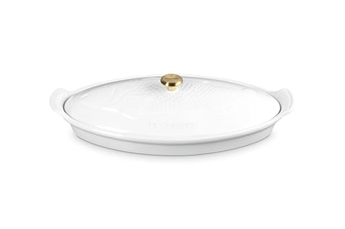Image of Le Creuset Stoneware Heritage Fish Baker, 1.7 qt., White