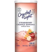 Crystal Light Strawberry-Orange-Banana Sugar Free Drink Mix, 6 Two Qt Packets(Case of 2)