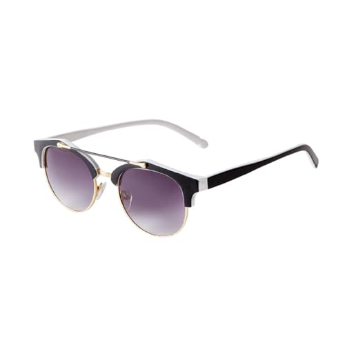 Lunettes de soleil rondes pour l'été : style miroir élégant et décontracté à la plage
