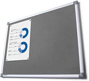SCRITTO ® Fabric Felt Noticeboard (Felt Grey 180 X 120 cm)