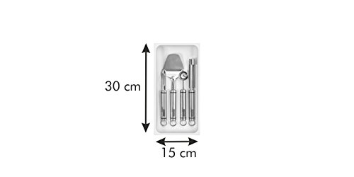 Tescoma 899442 FlexiSpace Drawer Tool Holder, Plastic, White, 30 x 15 x 4.5 cm