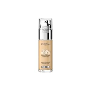 L’Oréal Paris Make up, Flüssige Foundation mit Hyaluron und Aloe Vera, True Match Make-Up, 3.5.N Neutral Light Medium