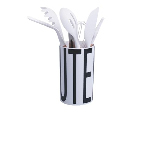 Villa d'Este Home Tivoli Küchenutensilien-Set aus PP Kunststoff inkl. 7 Silikonutensilien Bigismore