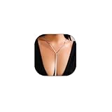 FUTIMELY Dainty Long Gold Necklace for Women,Thin Herringbone Chain Necklace,Long Lariat Necklace Body Jewelry (Silver)