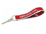10円お得!【Wrist Remove Before Flight Key Chain】 リストレット ストラップ キーホルダー 飛行機 おしゃれ キーリング ブレスレット 赤 レッド